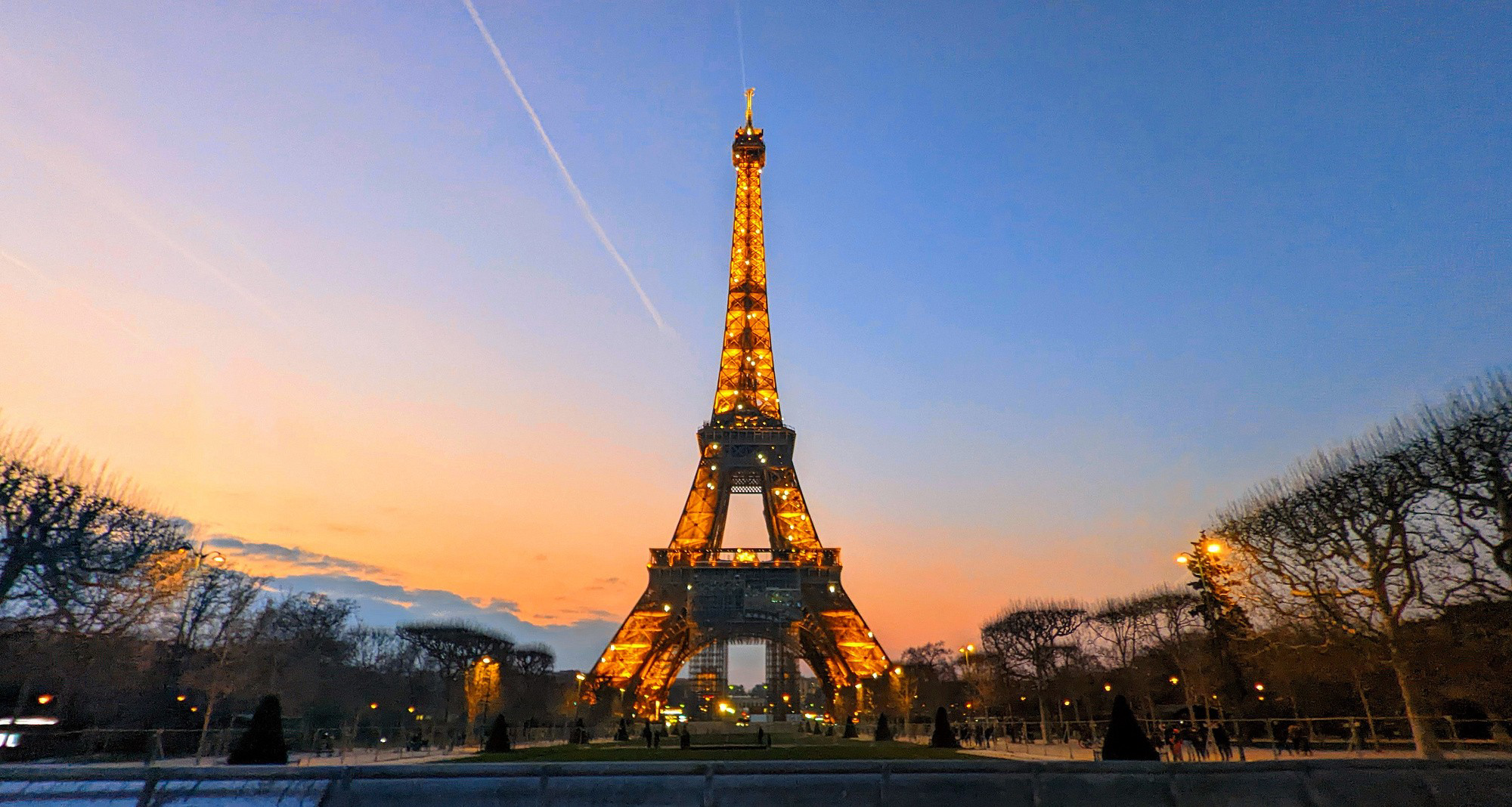 Paris at blue hour